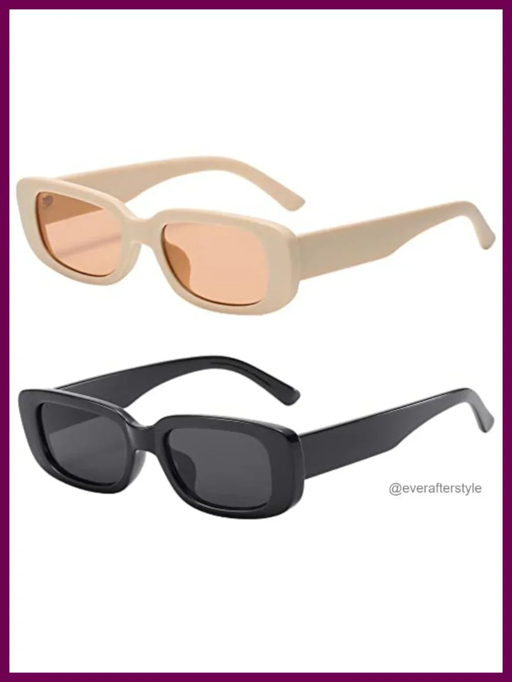 Y2K Rectangle Sunglasses UV400 Protection Unisex Retro Shades